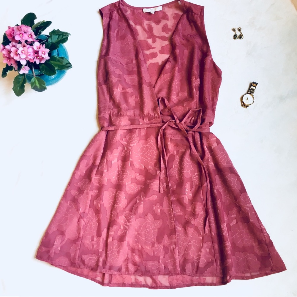 WAYF Rose Wrap Dress M